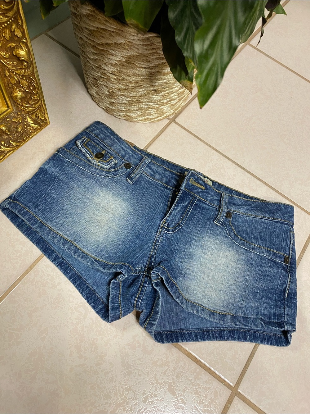 Vintage Y2K Low Rise Denim Jean Shorts